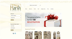 Desktop Screenshot of harshfabrics.com